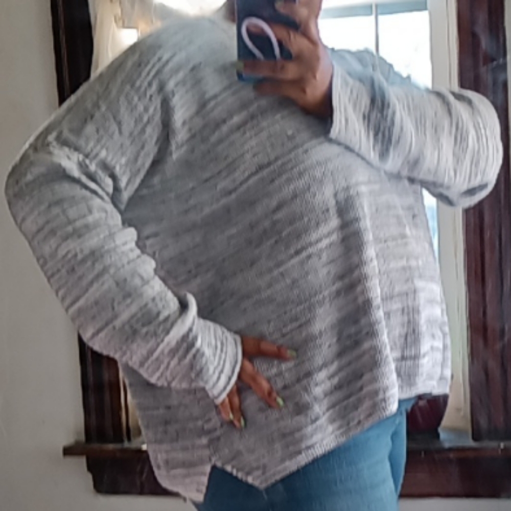 Sonoma Hooded Pullover  Very Stretchy 3X.  Sweater Knit see Video